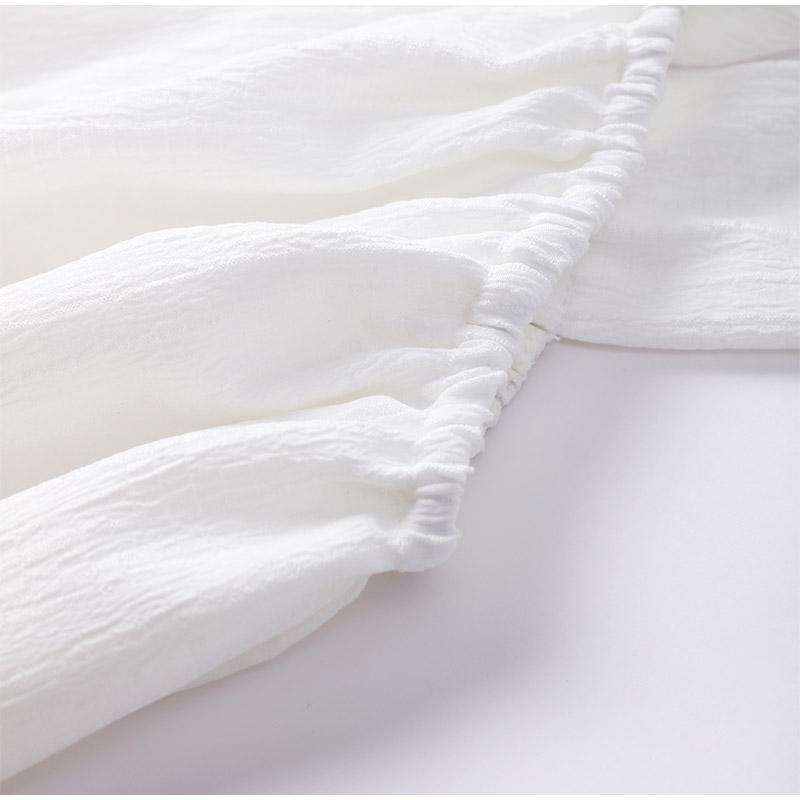 White Halter Dress Loose Off Shoulder Solid Color Causal Sleeveless Dresses Women's Vacation Beach Robe Simple Daily 2025 Summer