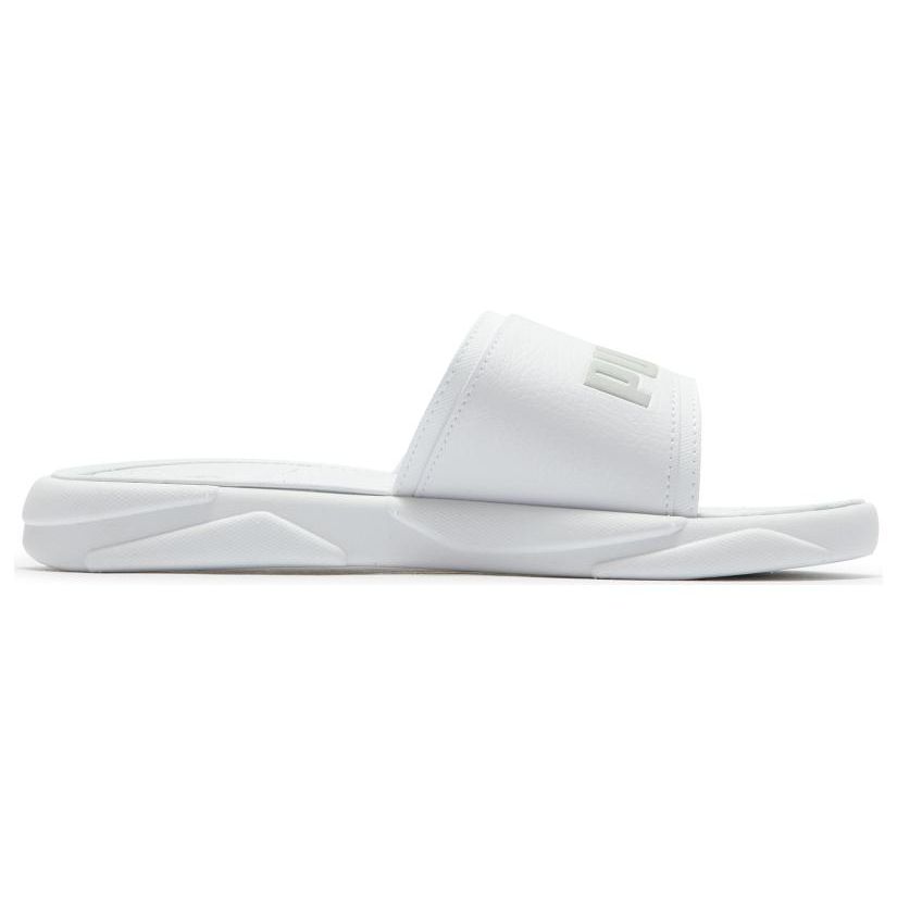 Puma Sandálias Slip-On Royalcat Comfort Fashion EVA Costuradas Sandálias Unissex Branco 372280-22
