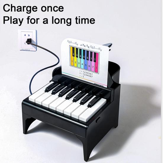 2024 Playable Piano Calendar with 52 Music Scores Musical Scale Sticker USB Rechargeable 3D Piano Desktop Calendar Decoration Birthday Gift