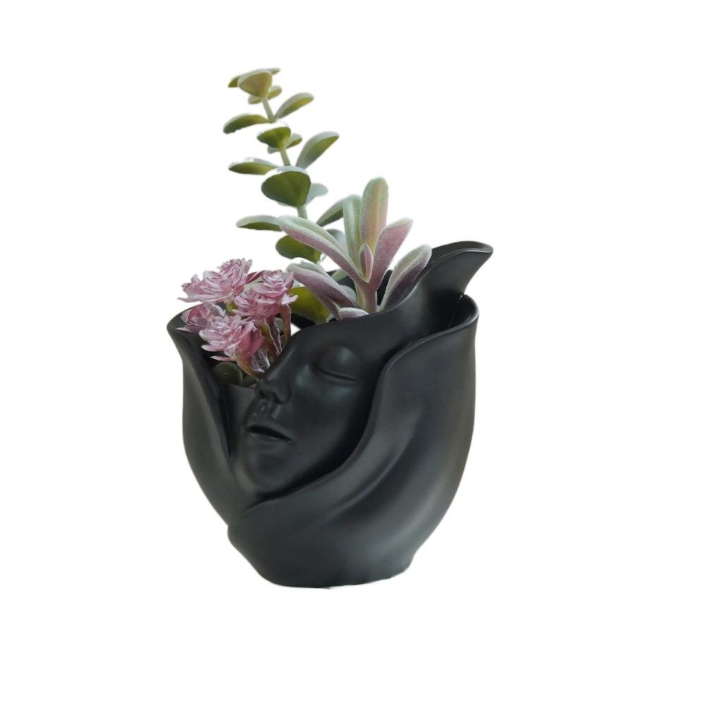 European Style Character Plant Pot Aesthetic Hydroponic Flower Holder Flower Pot  Dried Flower