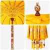 Balinese Sun Umbrella with Base Yellow 95 X 95 X 260 Cm