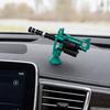 3D Printed Gatling Gun-shaped Figurine, Rotating Desktop Toy, Military Style Desk Decor, Funny Stress Relief Fidget Toy for Adults and Kids, Creative