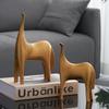 Decor Abstract 2Pcs Horse Statue Living Room Decor Animal Sculpture Office Desk Accessories Resin Ornament Gift Simple Home