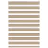 VidaXL Store Zebra Brown Sand Fabric Width 100.9cm Polyester, Zebra Roller Blind, Zebra Blind for Window, Blind 4014548