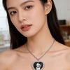Fashionable 81Cm Long Necklace Designed With Cats And Dog Charm Great For Casual Outings