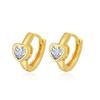 New 925 Sterling Silver Earrings Luxury 18k Heart High Quality for Women Wedding Jewelry Classic Female Accessories Gifts Party