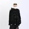 Men's European-American Subculture Knitted Sweater: Faux Two-Piece with Holes, Heavy and Relaxed Style