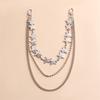 Hip Hop Five-pointed Star Pants Chain Secure Travel Wallet Chain Heavy Duty Jeans Link Coil Leash