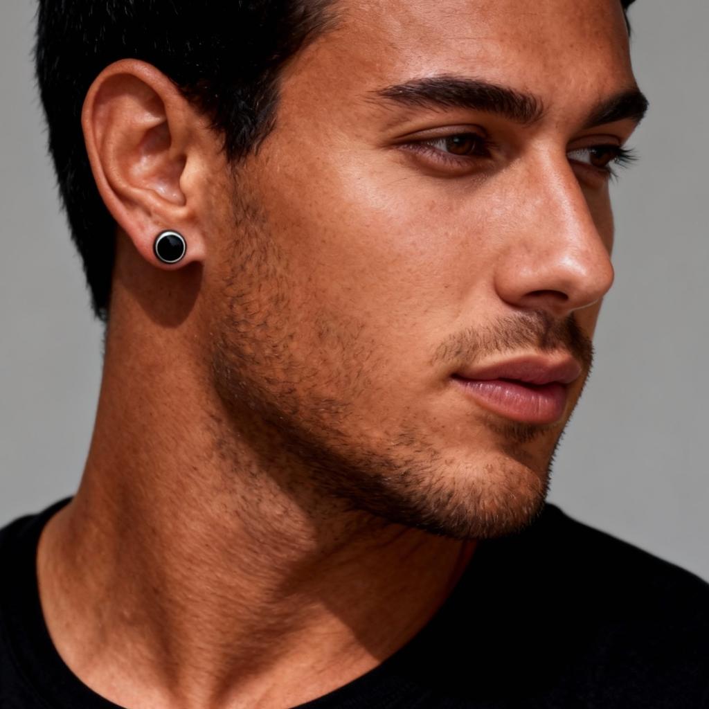 Blue White Black Zircon Clip Earrings for Men Women,Stainless Steel Non Perforated Ear Clips,Simple Hip Hop Earring Jewelry Gift