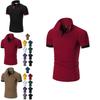 New Polo Mens Shirt Slim Fit Short Sleeve Basic Shirts Muscle Tee Tops Tshirt