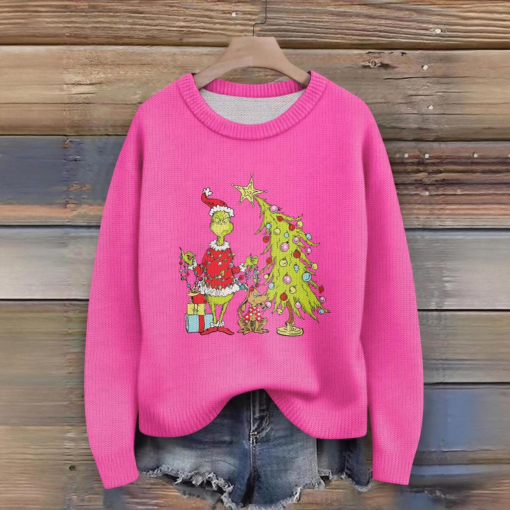 Women's Fashion Casual Long Sleeve Neck Sweater Pullover Top