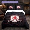 Biancheria da letto a tema Middlesbrough FC Set 3 Pezzi Copripiumino Biancheria da letto Decorativa per Camera Adolescenti Decorazione Casa