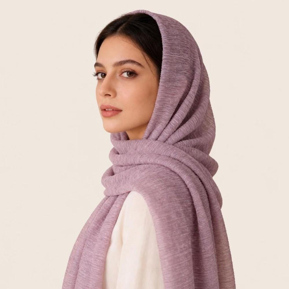 Solid Color Plain Headscarf Breathable Modest Shawl Wrap Fashion Long Hijab For Women