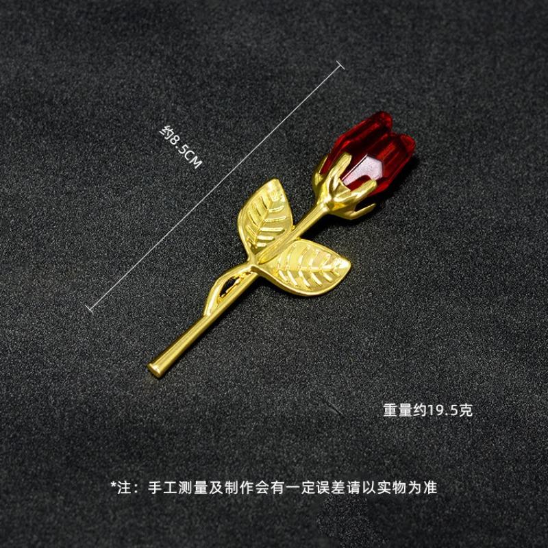 9 Colors Crystal Glass Rose Flower Figurines Craft Valentine's Day Favors X'mas Lovers' Gift Souvenir Home Wedding Decoration