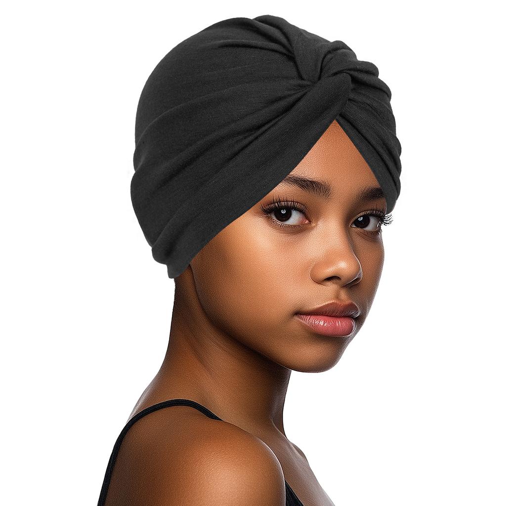 Fashion Forehead Cross Twist Cap High Elasticity Headscarf Nursing Cap Head Hat Turban