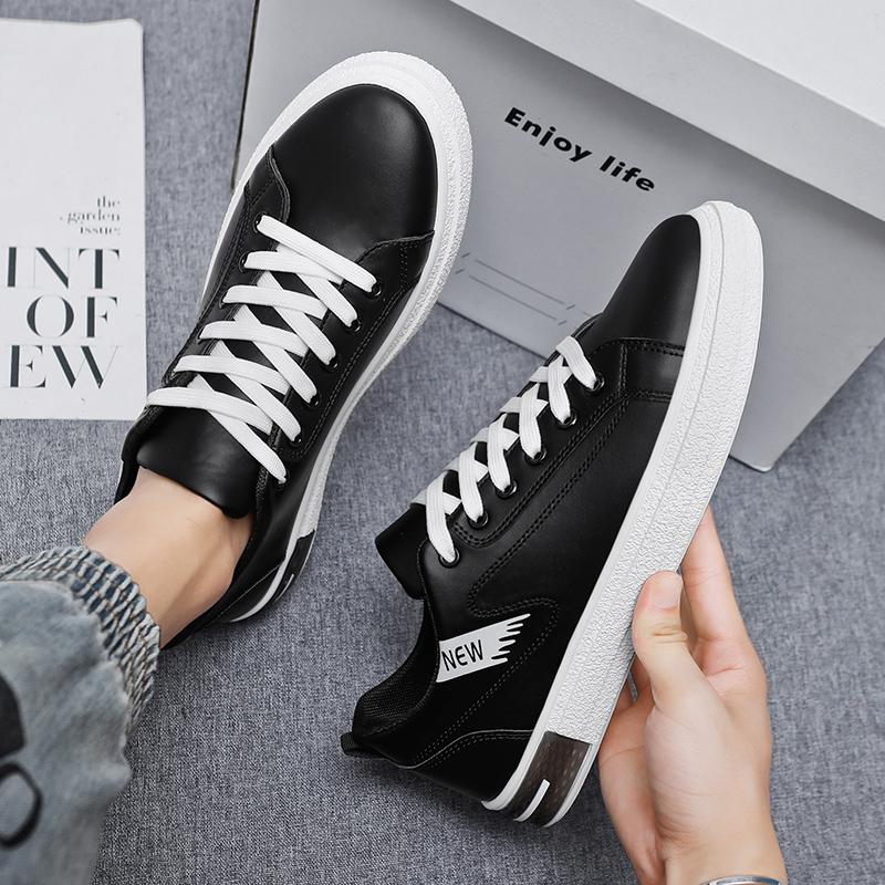 Wysokiej Jakości Męskie Skórzane Białe Buty Formalne Letni Męski Streetwear Biuro Klasyczny Styl Codzienne Na Zewnątrz Płaskie Buty