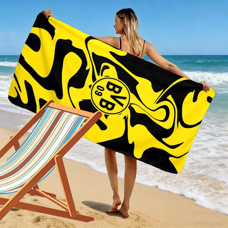Asciugamano da Spiaggia con Stampa BVB, Asciugamano Grande Morbido ad Asciugatura Rapida per Spiaggia Campeggio Nuoto