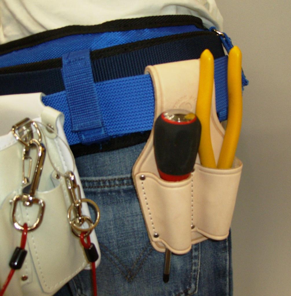 KOZUCHI Tanned Leather Pliers Holder, 8-inch, 2-Piece Set, SP-62