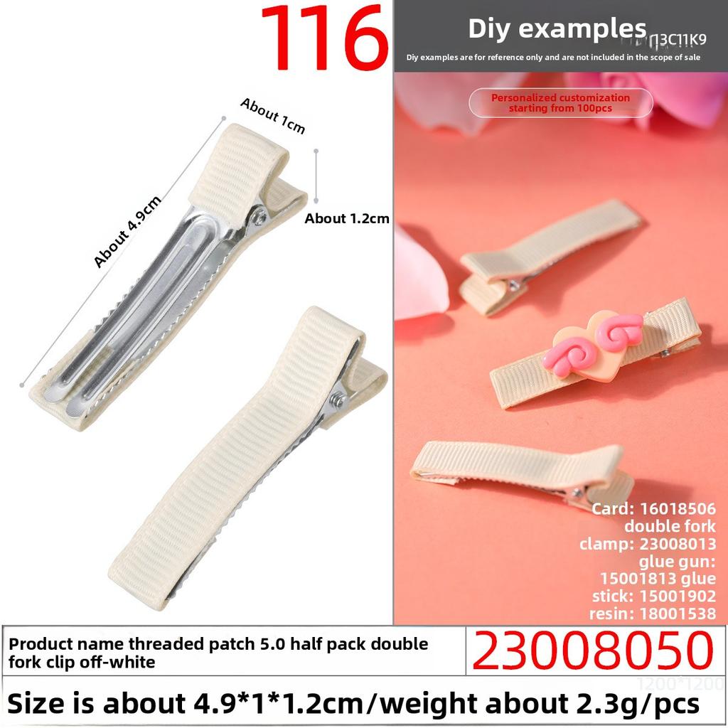 Thickened Duckbill Clips Fabric Hair Clips Edge ClipsHandcrafted Hair Accessory Materials Hair Accessory Accessories