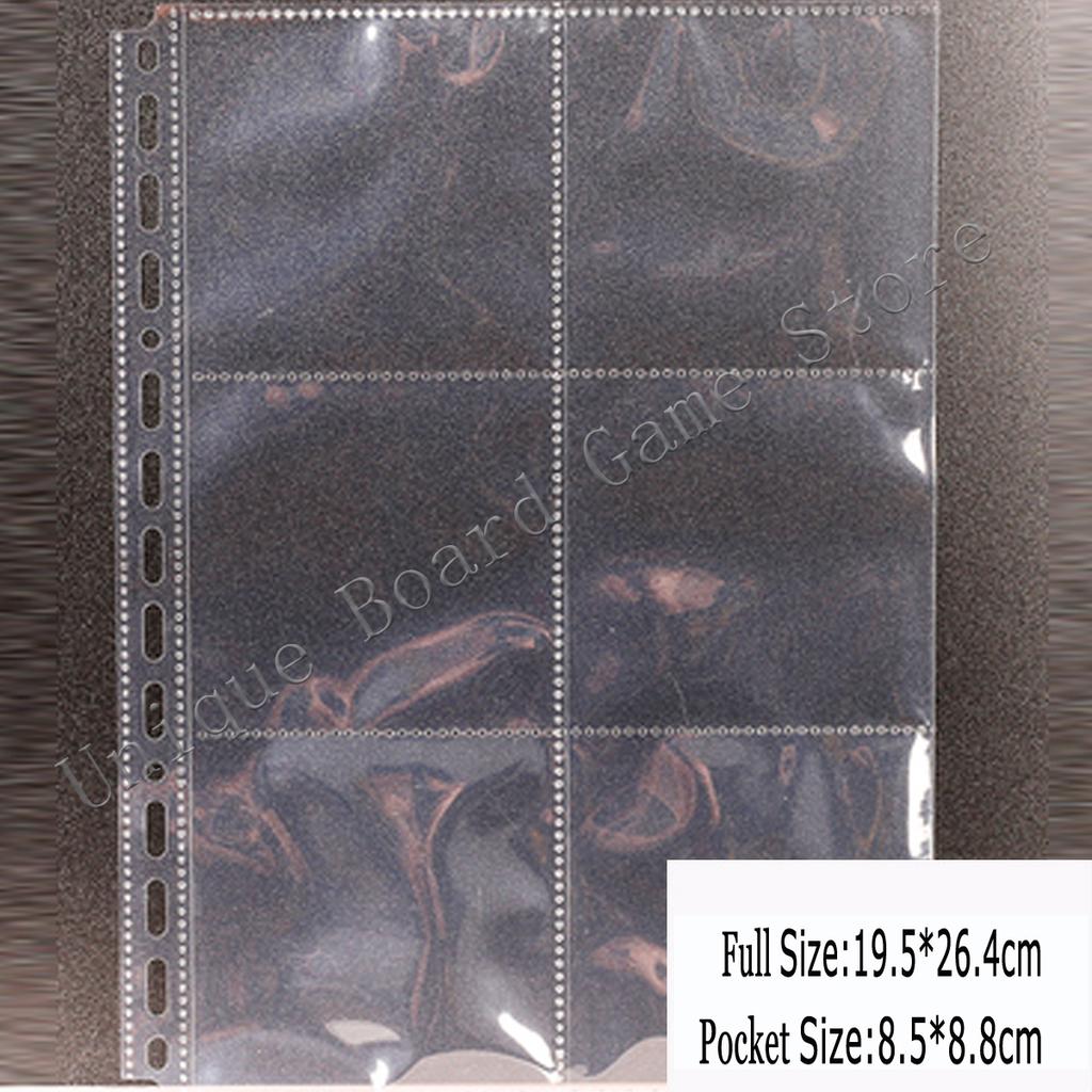 20Pcs For A4 B5 Album Size 1 2 3 4 6 8 9 Pockets Cards Po Album Cards Page For Magical Collection Board Game Star Post Card