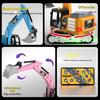 Hg4-301 New Rc Truck Electric Remote Control Excavator Simulation Alloy Engineering Vehicle Toy Car Bulldozer Model Toy Gifts