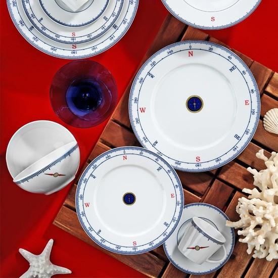 

Kütahya Porselen Marine Series, 24 предмета, столовая посуда с узором 5229