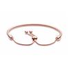 Pandora Rose gold Moments slider snake-shaped synthetic cubic zirconia bracelet for women 587125CZ-2