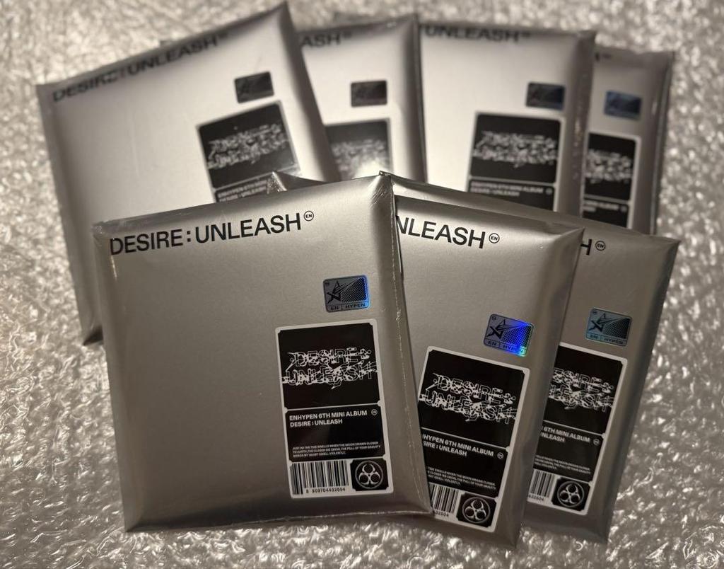 [USED] enhypen album DESIRE:UNLEASH 3 versions 7 versions set