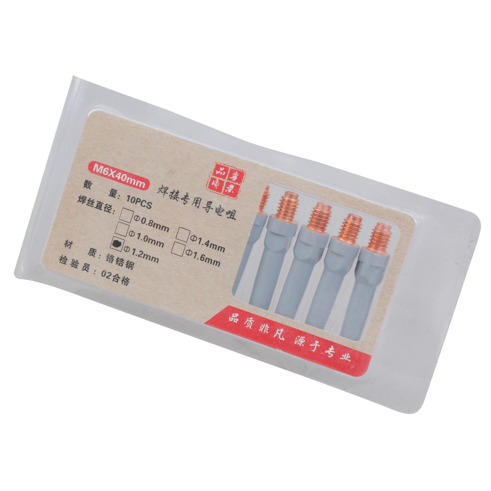 

Сварочные контактные наконечники 40 мм M6 Наконечник газового сопла Горелка 0,8/1,0/1,2 мм Сварочные наконечники для промышленного сварочного оборудования MIG C