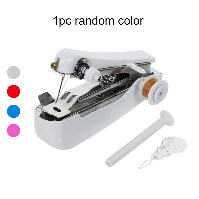 1/2ks Ruční šicí stroj Mini Manuální Steh Šicí stroj Protable Venkovní Cestování Oblečení Látky DIY Šicí Nástroj TMZ