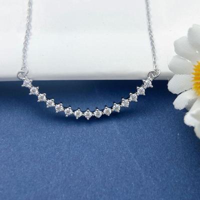 S925 Sterling Silver Smile Necklace: Trendy, Light Luxury Gift for Women