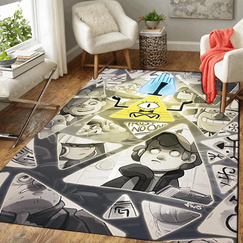 Gravity Falls Rug Floor Mat for Living Room or Bedroom Soft and Comfortable Carpet a Gift for Birthday and Holiday.MFF0918309