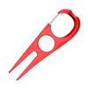 Golf Divot Repair Tool Aluminum Alloy Green Fork with Magnetic Ball Marker Golf Accessories for Men Women Golfers