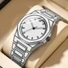 1Pcs Women's White Dial Silicone Strap Vintage Fashion Classic Fashion Details Quartz Watch For Business Party Holiday