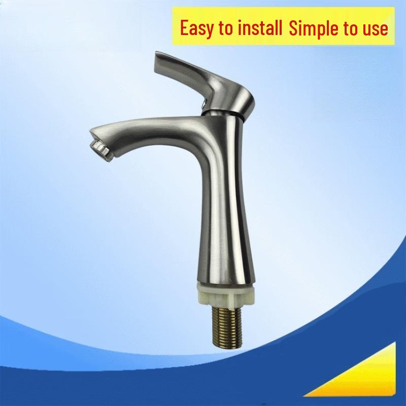 TLXT Zinc Alloy Single Handle Cold Basin Faucet