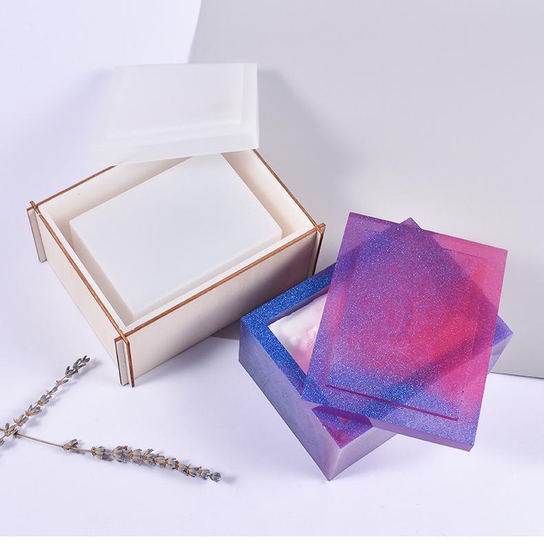 DIY Crystal Drop MoldsTissue Box Daily Necessities Napkin Car Tissue Box Silicone Mold Crystal Epoxy Resin