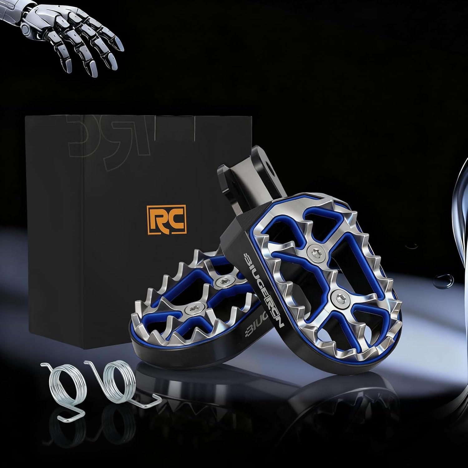 

Dirt Bike Foot Pegs,Ebike Stainless Steel & Aluminium Footpegs Foot Rest Pedals for CRF150F CRF230F 03-19 / Sur Ron light bee S/X/TALARIA MX3 MX4 MX5 чёрный