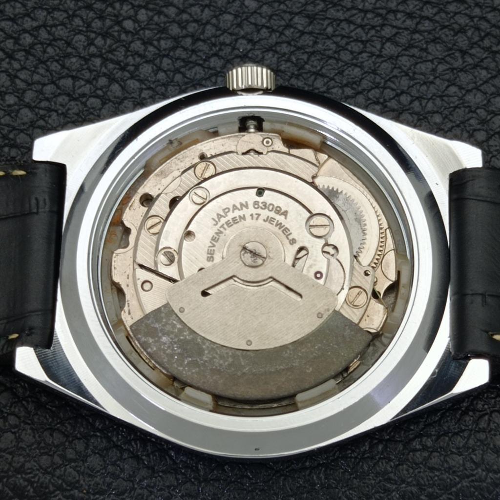 REFURBISHED SEIKO 5 AUTOMATIC MENS WATCH JAPAN MADE BLACK DIAL CUSTOM a440038-2 QV90-a440038