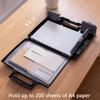 Clipboard with Storage Heavy Duty, Portable Clipboard Case with Handle, Plastic Storage Clipboard Box with Side-Opening, Clip Board for Letter/Legal