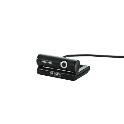 ELECOM 3 CMOS Full HD Earphone Microphone Black [2011 Model] Webcam, Megapixel, 1/4-inch Sensor, Compatible, Built-in Microphone, Included,