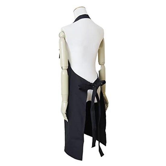 MAISON KITSUNE Cafe Apron SPCKU01600 Kitchen Goods Logo Cotton Black