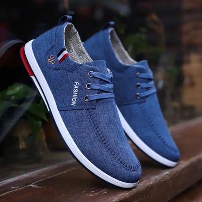 Frühlings Herren Stoffschuhe atmungsaktive Canvas Schuhe Herren Freizeitschuhe desodorierend vielseitige Board Schuhe