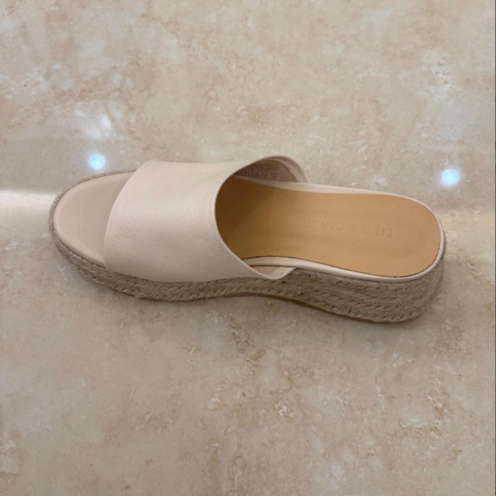 Pantofole da Donna Estive Intrecciate in Paglia con Suola Spessa per Uso Esterno Aumenta Altezza Fresche Pantofole Inclinati Pantofole Casual Sandali da Donna