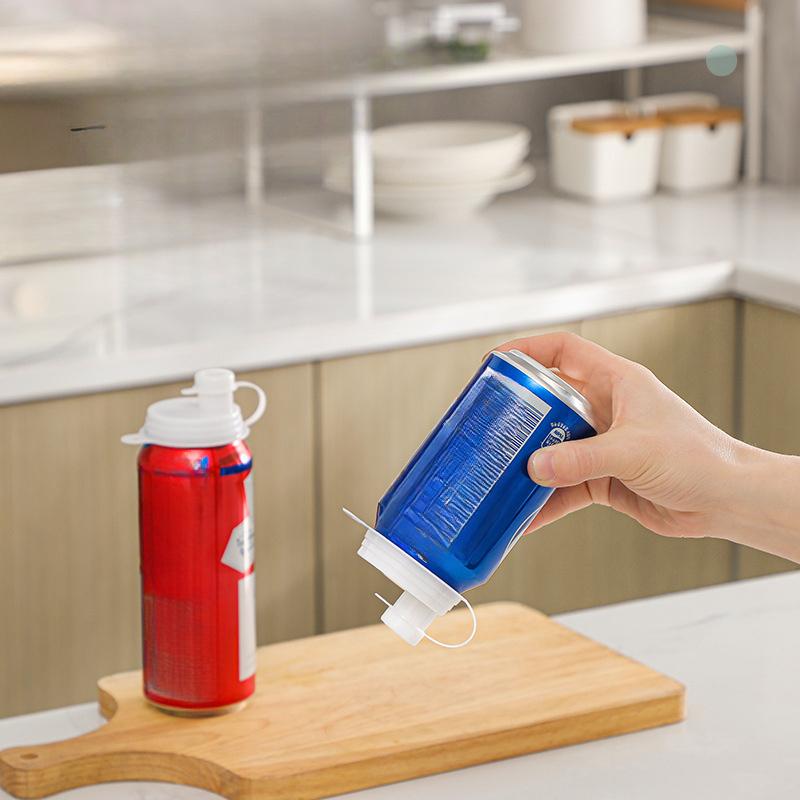 3-Piece Leak Proof Dustproof Can Lids for Soda, Beer - Easy Open Beverage Saver for Kitchen and Restaurant Use