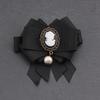 Men Retro Bow Brooch Ribbon Rhinestone Bowknot Necktie Lapel Pins Men Suit Shirt Collar Wedding Party Jewelry Gifts