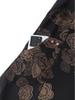 Spring New Plus Size Jacquard V-Neck Dress for Middle-Aged Women - Slimming, Long Sleeve, Stylish