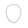 Elegant Women's Pearl Necklace with Magnetic Clasp - Classic, Versatile Choker