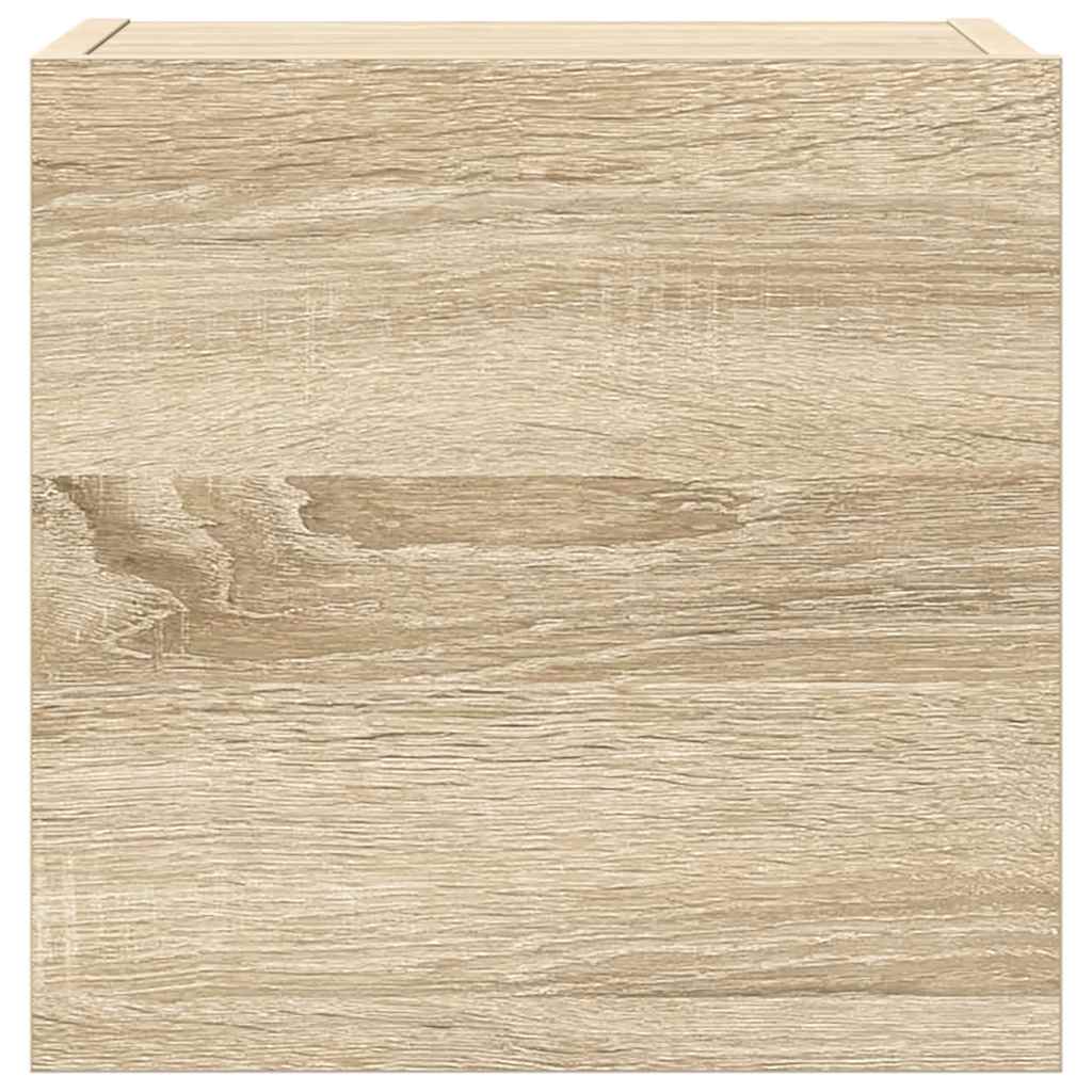 8 Piece TV Cabinet Set In Sonoma Oak Effect Particleboard