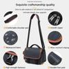 Funktionelle Kameratasche mit verstellbarem Riemen zum Tragen als Crossbody oder über der Schulter