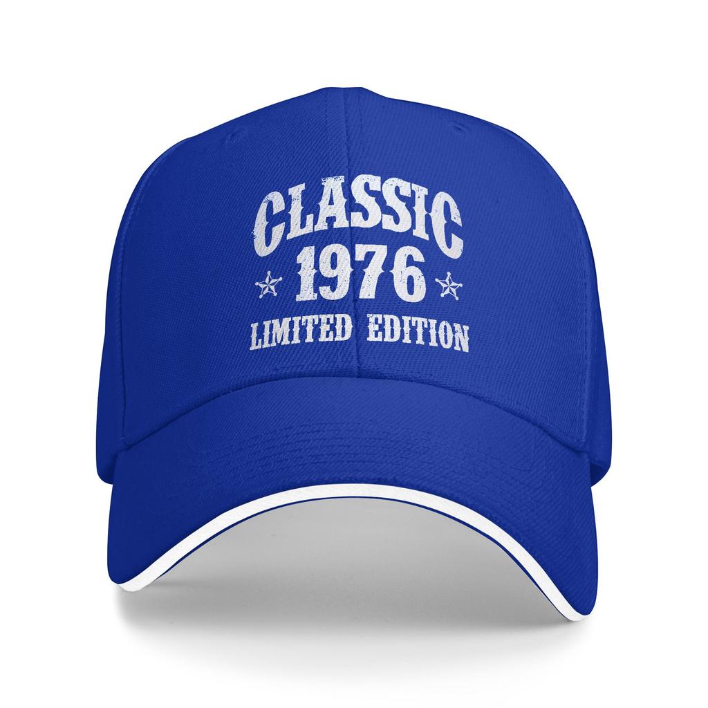 Vintage 1976 Limited Edition Birthday Baseball Cap Streetwear UnisexTeens Hip Hop Hats Design Running Hippie Baseball Caps Gift